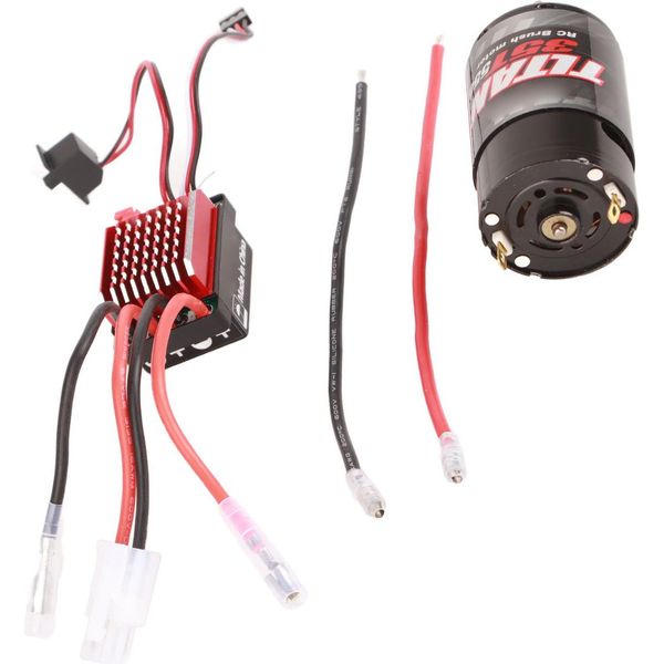 Esc, Esc Spazzolato, Motore Spazzolato Rc, Regolatore Elettronico Di Velocità, Motore Auto Rc, Accessori Rc-image