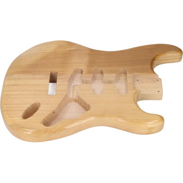Corpo Di Chitarra Elettrica Grezzo, Legno Di Noce, Fusto Di Chitarra, Vuoto, Foro Per Pickup Singolo, Ricambi Per Chitarra-image