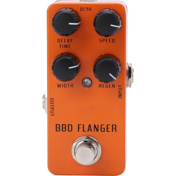 Pedale Flanger Analogico, Pure Signal True Bypass Bass Pedale Flanger True Bypass Con True Bypass DC9V Per Basso Chitarra Elettrica-image