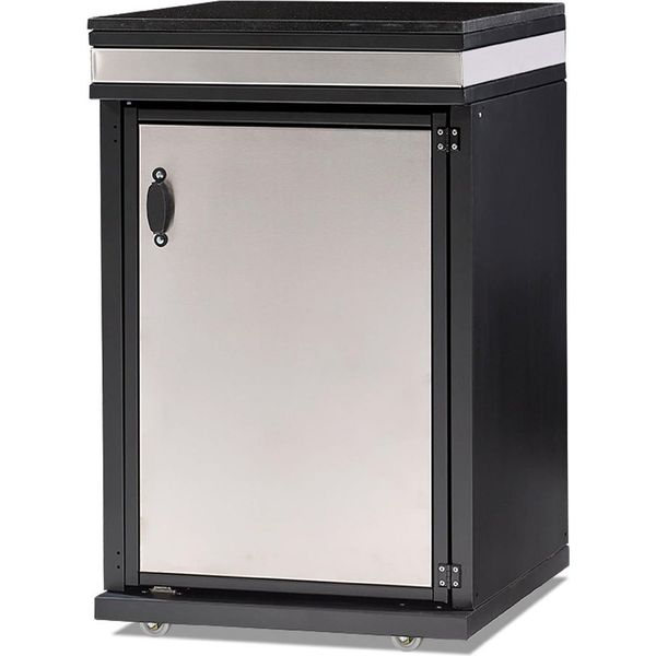 Elegante Modulo Cucina Da Esterno In Acciaio Inox Color Argento-image