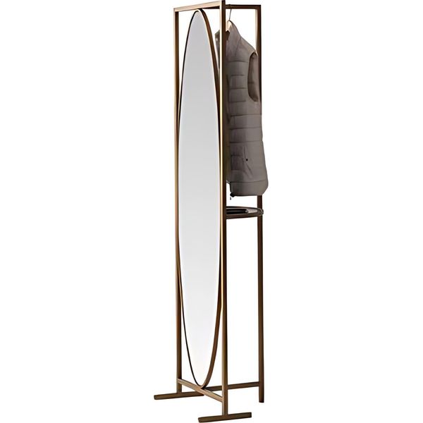 Elegante Appendiabiti Con Specchio - Ideale Per Corridoi O Camere Da Letto-image
