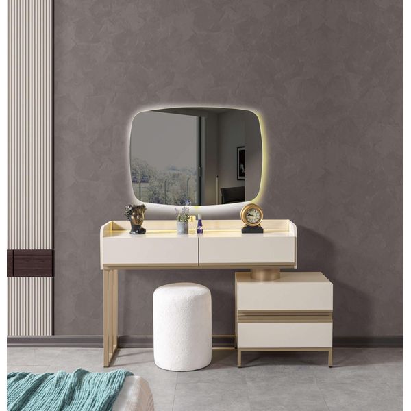 Comò Con Specchio Comò Moderno In Legno Camera Da Letto-image