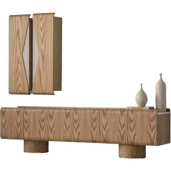 Mobile Tv Mobile Tv Basso Tavolo Tv Credenza Mobile Materiale Legno-image