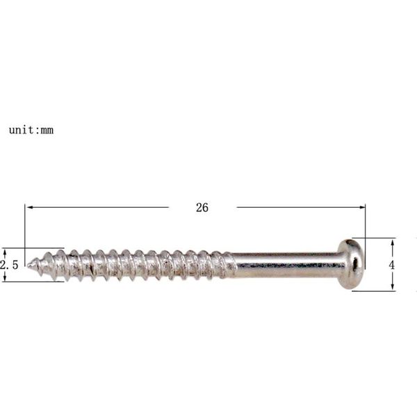 8Pcs Metallo Chitarra Elettrica Basso Neck Joint Plate Montaggio Viti Pickup Regolare L'altezza Viti Con Molle 2,5 * 26 Mm Per Marca Professionale Chitarra Parti Accessori-image