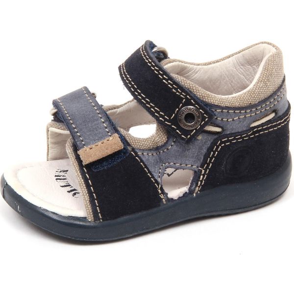 E7664 Sandalo Bimbo Blue/Beige Falcotto Scarpe Primi Passi Shoe Baby Boy-image