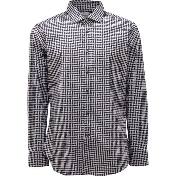 3490AR Camicia Uomo Luxury 1939 Slim Fit Man Shirt Black-image