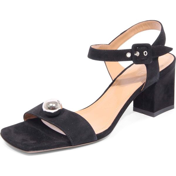 4595AR Sandalo Donna A.Bocca Woman Suede Sandal Black-image