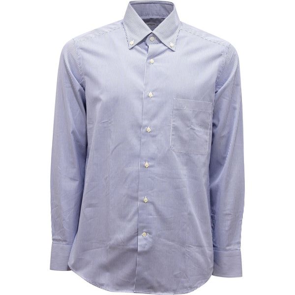 L0128 Camicia Uomo Bordoni Man Striped Shirt-image
