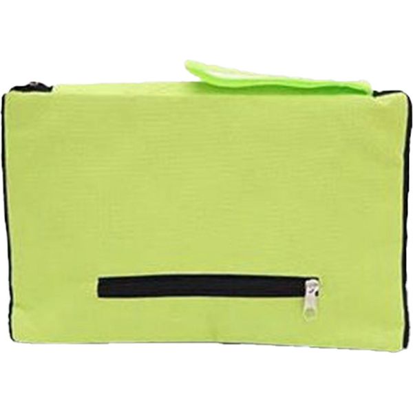 Borsa Della Spesa Pieghevole Verde Con Ruote Borsa Del Carrello Della Spesa Espandibile Di Colore Puro In Tela Di Oxford Con Ruote-image