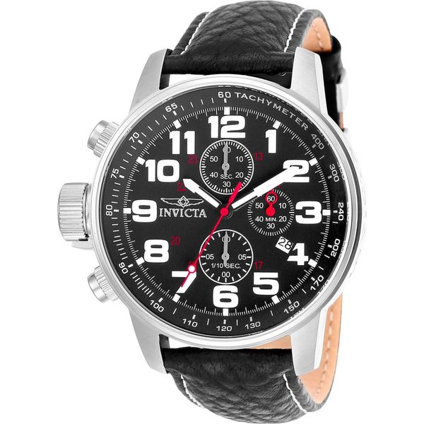 Invicta I-Force 2770 Orologio Da Uomo - Impermeabile - Analogico - Movimento Quarzo - Acciaio Inossidabile Con Quadrante Nero - 46Mm-image
