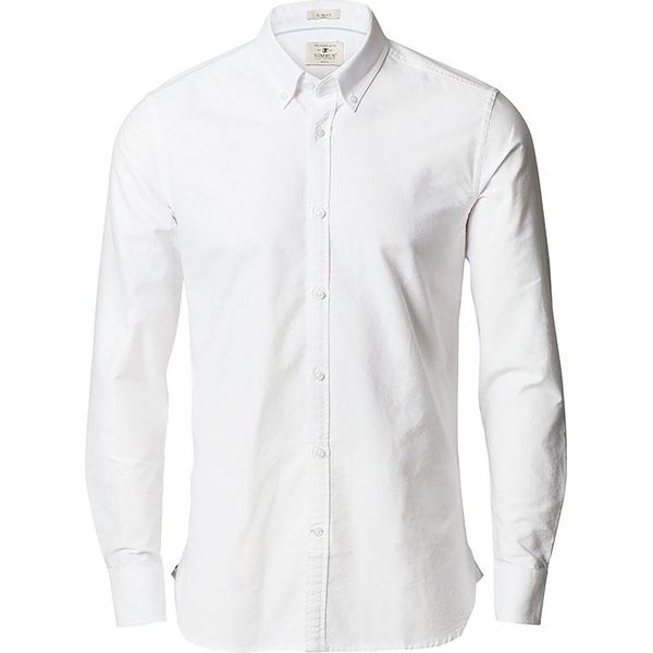 Nimbus Uomo Rochester Slim Fit Camicia Oxford A Maniche Lunghe RW5439 (4XL) (Bianco)-image