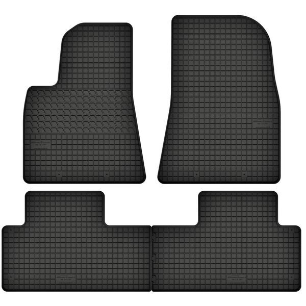 Tappetini In Gomma Adatti Per Tesla Model 3 (Dal 2017) Set Di Tappetini In Gomma Nero + Tappo-image