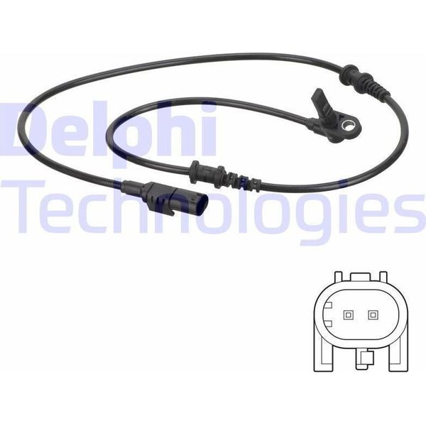 Sensore Abs Delphi Velocità Ruota Anteriore Adatto Per MERCEDES-BENZ Sprinter 3,5 T Furgone (906) SS20790-image
