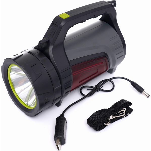 Kraft&Dele Torcia Elettrica 3,7V, 8Ah, Ricarica Usb Con Power Bank KD1242-image