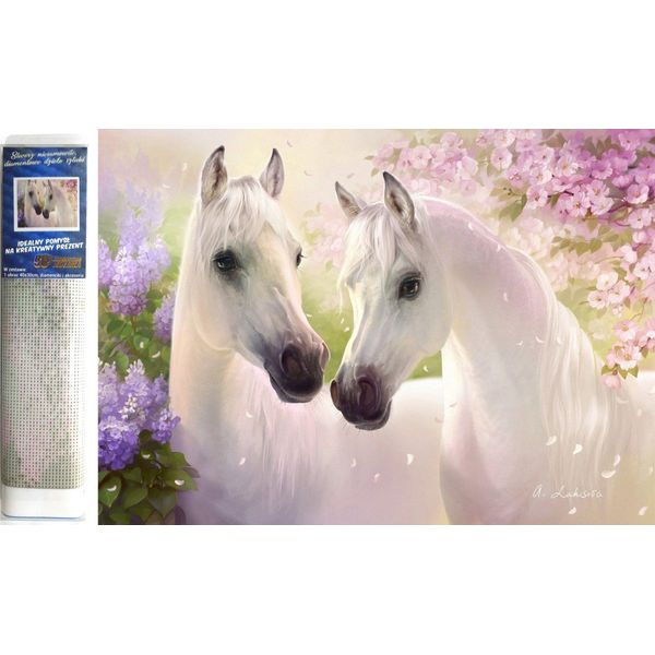 Norimpex Diamante Dipinto Cavalli In Amore 30X40Cm-image