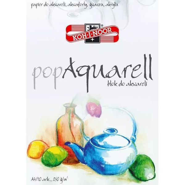 Pop Aquarell Blocco Acquerello A4/10 Fogli 250G.-image