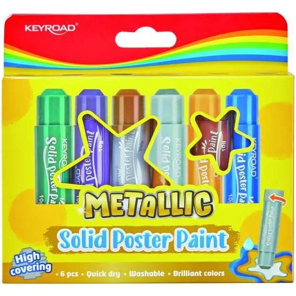 Keyroad Colori Per Poster In Stick Metallizzato 6 Colori X 10G-image