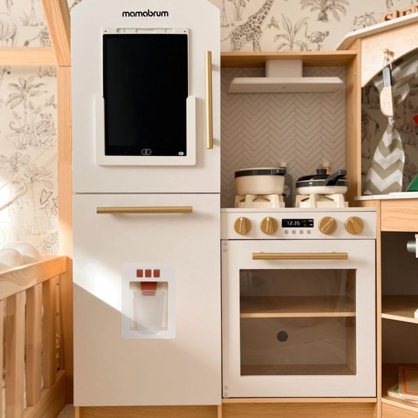 Cucina Per Bambini In Legno Xxxl - Con Led, Effetti Realistici E Accessori-image