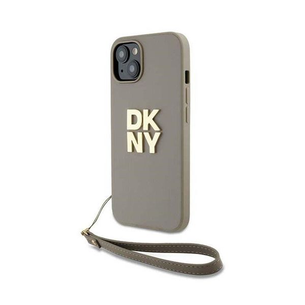 Dkny Dkhcp15Mpbswse Iphone 15 Plus 6.7BeżOwy/Beige Custodia Rigida Da Polso Logo Stock-image