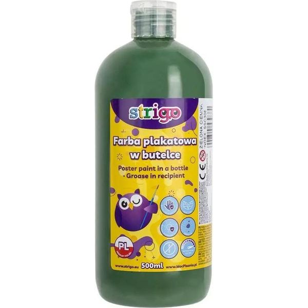 Vernice Per Poster In Bottiglia 500Ml Verde Strigo-image