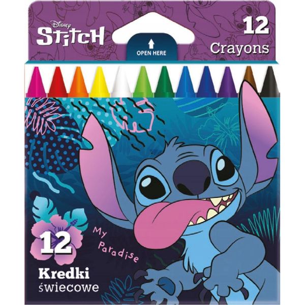 Pastelli A Candela 12 Colori Stitch Colorino Coolpack-image