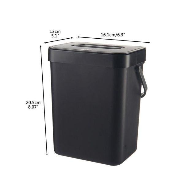 Piccolo Bidone Per Compost Da Cucina, Bidone Per Rifiuti Da Cucina, Contenitore Da Banco Per La Casa-image