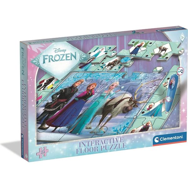 Clementoni Puzzle Da Pavimento Con Penna Interattiva Regno Di Ghiaccio 24 Pezzi-image