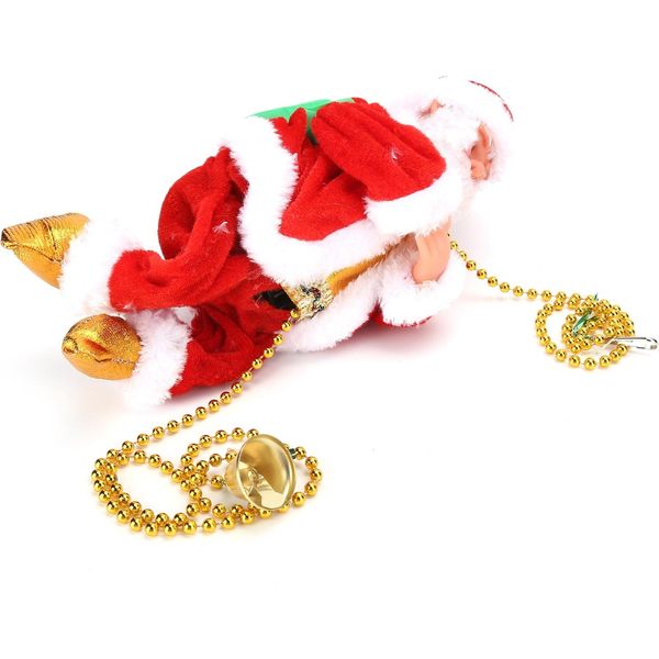 Babbo Natale Elettrico, Babbo Natale Arrampicato, Babbo Natale In Movimento, Bambola Di Babbo Natale, Decorazione Di Bambola Di Natale, Giocattoli Di Ornamento Di Natale-image