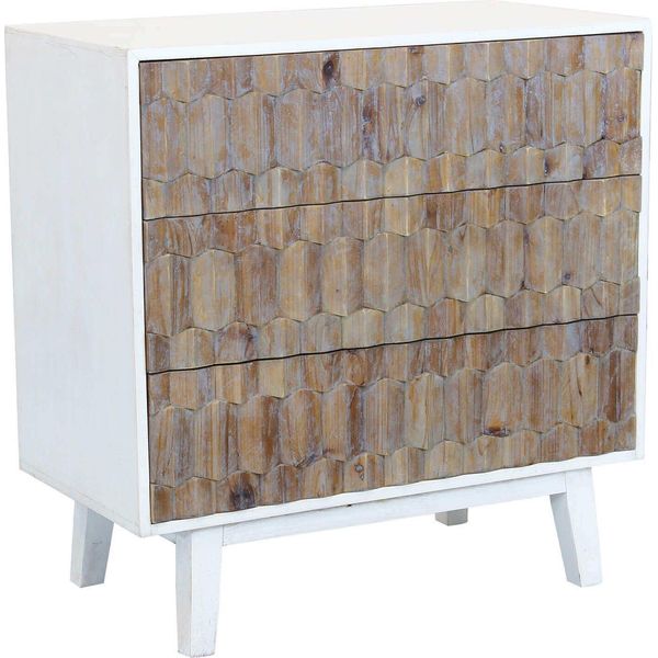 Milanihome.It - Cassettiera In Legno Di Design Moderno Per Salotto Cucina Sala Da Pranzo Cm 88X45X89 Hdi Colorebianco-image