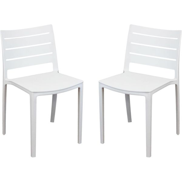 Milani Home - Sedia In Polipropilene Impilabile Cm 42 L X 51 P X 78 Hdi Colorebianco-image