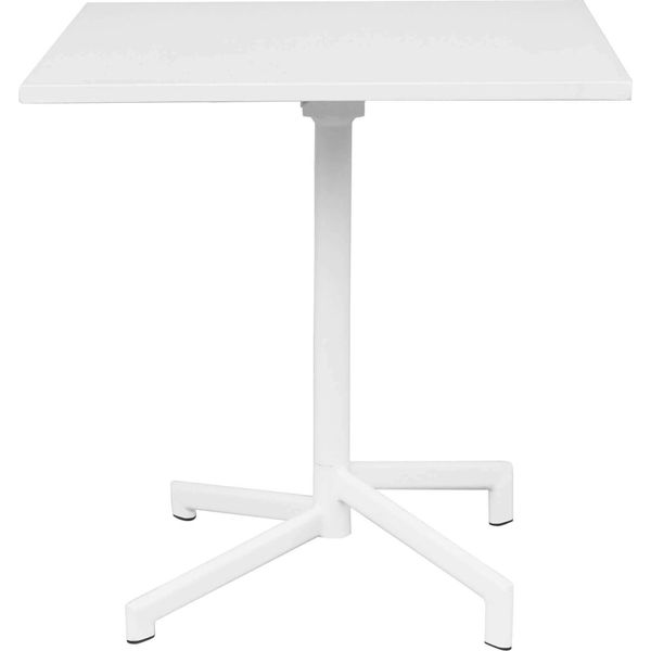 Milanihome.It - Tavolo Quadrato Fisso In Ferro Bianco 70X70 Per Esterno Giardino, Portico, Ristorante, Gelateria Bar Hotel Albergo Colore Biancodi Colorebianco-image