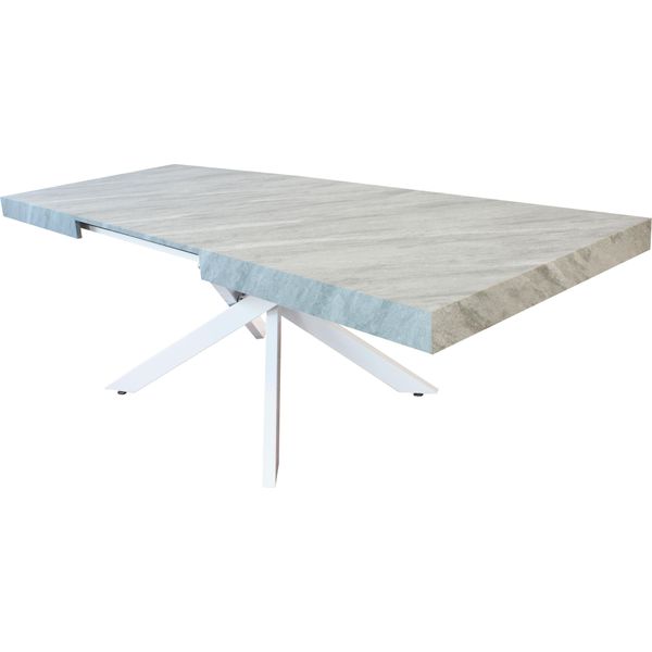 Milanihome.It - Tavolo Da Pranzo Allungabile Di Design Cm 90 L X 160 P X 75 Hdi Coloregrigio-image