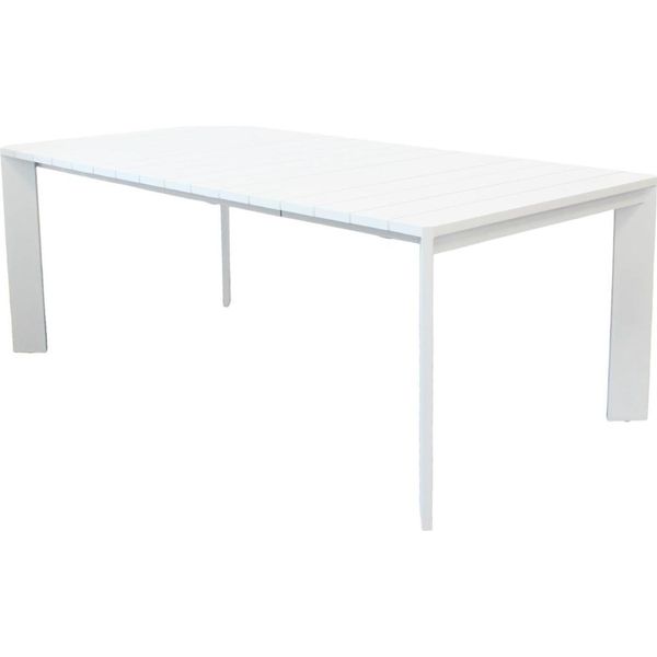 Milani Home - Tavolo Allungabile Con Struttura In Alluminio Bianco O Antracite Cm 200/250 L X 100 P X 75 Hdi Colorebianco-image