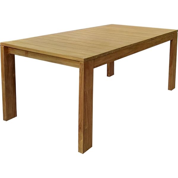 Milani Home - Tavolo In Teak Cm 200 L X 100 P X 75 Hdi Coloremarrone Chiaro-image