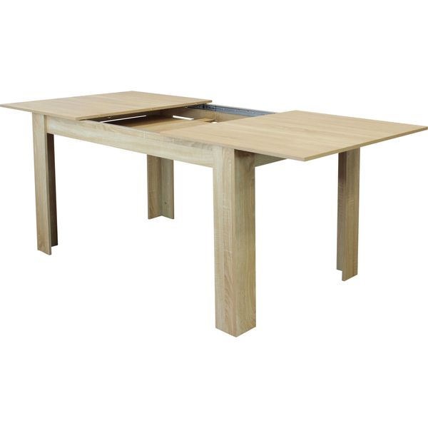 Milanihome.It - Tavolo Da Pranzo Allungabile Di Design Cm 90 L X 140 P X 78 Hdi Coloremarrone Chiaro-image