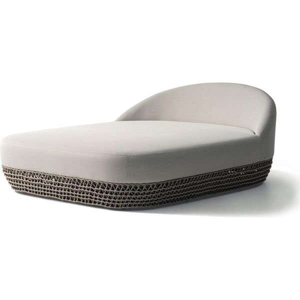 Milanihome.It - Divano Letto Da Esterno In Alluminio E Corda Di Design Per Esterno Giardino Cm 153 L X 203 P X 72 Hdi Colorebeige-image