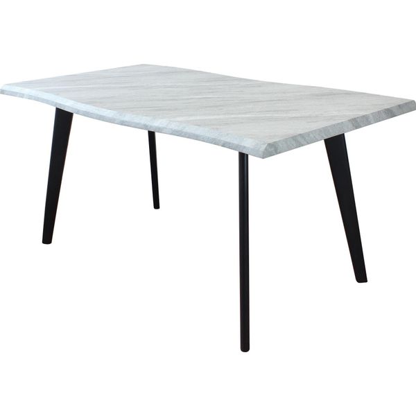 Milanihome.It - Tavolo Da Pranzo Fisso Di Design Cm 90 L X 160 P X 75 Hdi Coloregrigio Chiaro-image