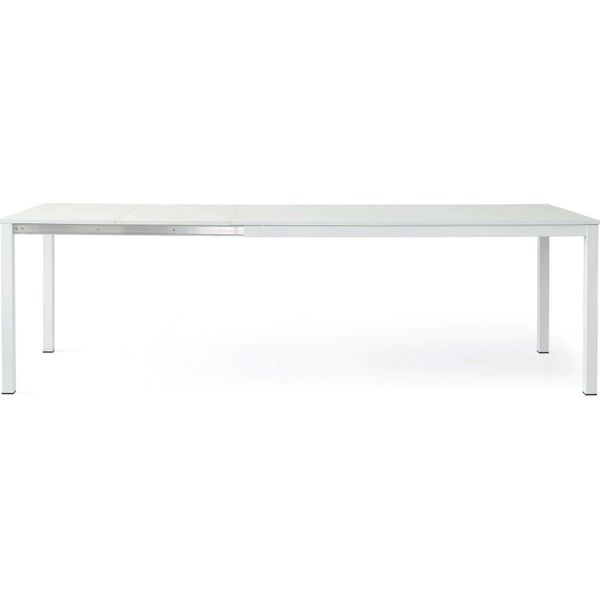 Milanihome.It - Tavolo Da Pranzo Moderno Di Design Allungabile Frassinato 90X160/210/260Di Colorebianco-image