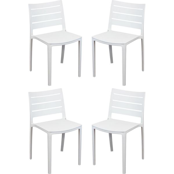 Milani Home - Sedia In Polipropilene Impilabile Cm 42 L X 51 P X 78 Hdi Colorebianco-image