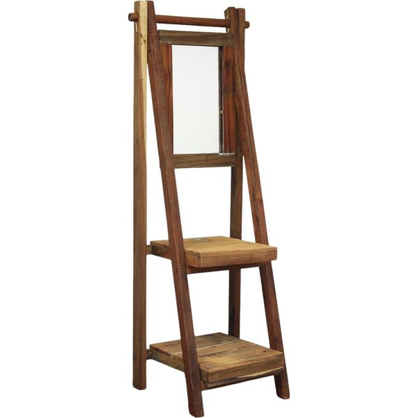 Milani Home - Mobile In Legno Riciclato Cm 60 L X 50 P X 168 Hdi Coloremarrone-image