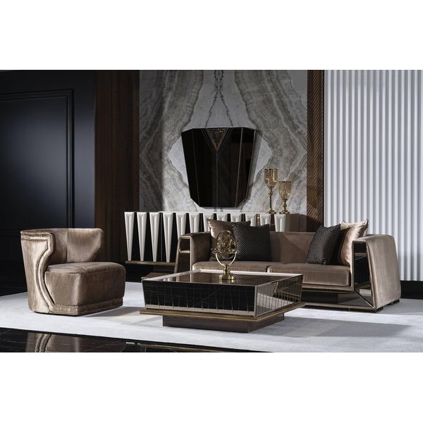 Divano 4 Posti Design Divani Imbottitura Tessile Seduta Relax Mobili Poltrona Elegante-image