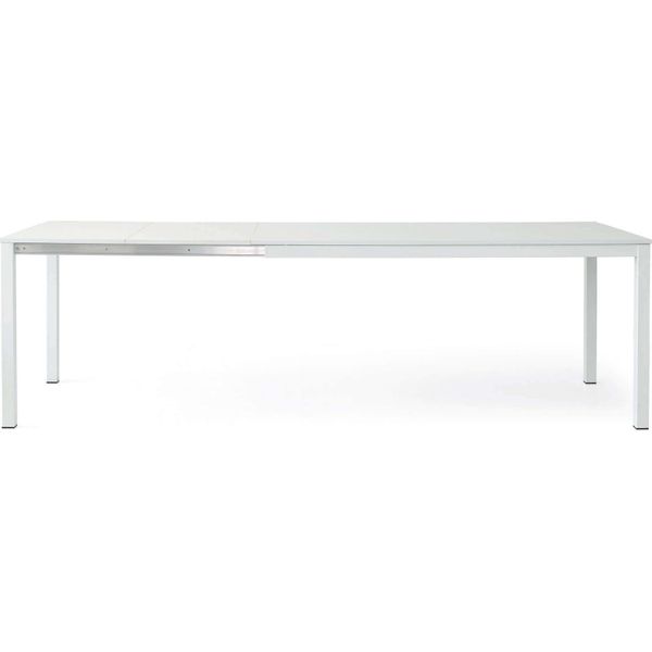 Milanihome.It - Tavolo Da Pranzo Moderno Di Design Allungabile Frassinato 90X140/190Di Colorebianco-image