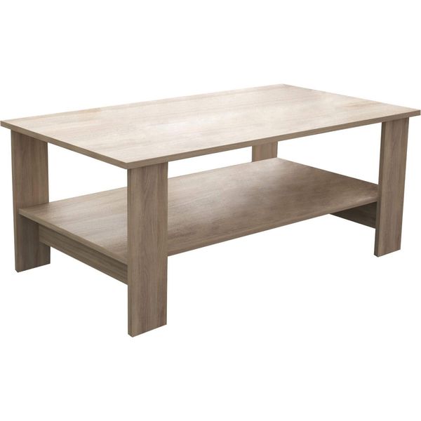 Milanihome.It - Tavolino Da Salotto Moderno Cm 100X55X41 Hdi Colorerovere Grigio-image