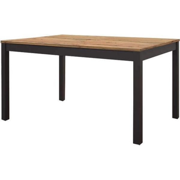 Milanihome.It - Tavolo Da Pranzo Allungabile Di Design Moderno Industrial Cm 70 X 110/160 X 77 Hdi Colorequercia Chiaro-image