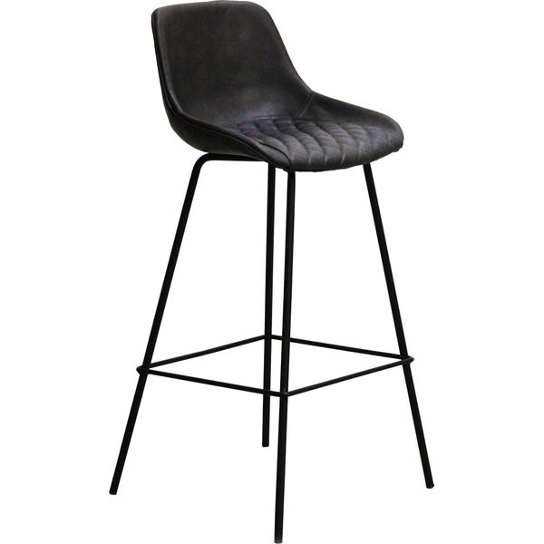 Milanihome.It - Sgabello Moderno Di Design Moderno Industrial Cm 36 X 44 X 100 Hdi Coloreantracite-image