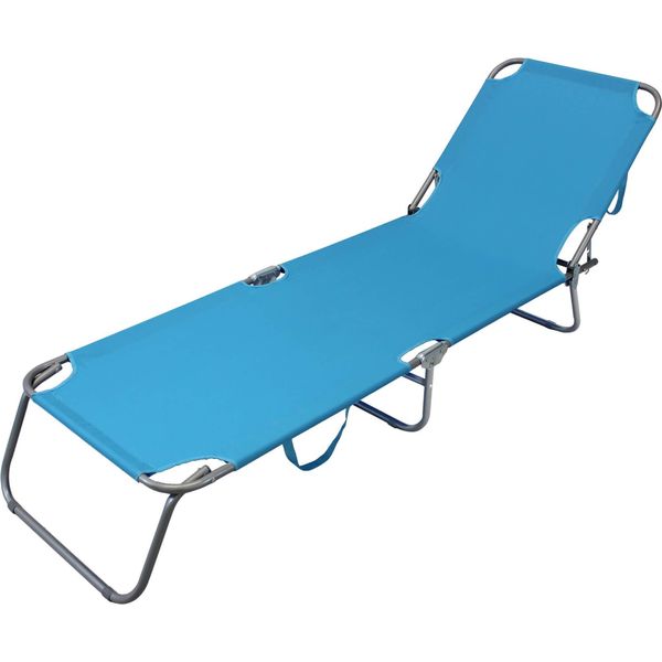 Milanihome.It - Brandina Pieghevole Lettino Sdraio Struttura In Metallo Verniciato Oxford Colore Casuale Per Campeggio Spiaggia Mare Piscina Giardinodi Coloreazzurro-image