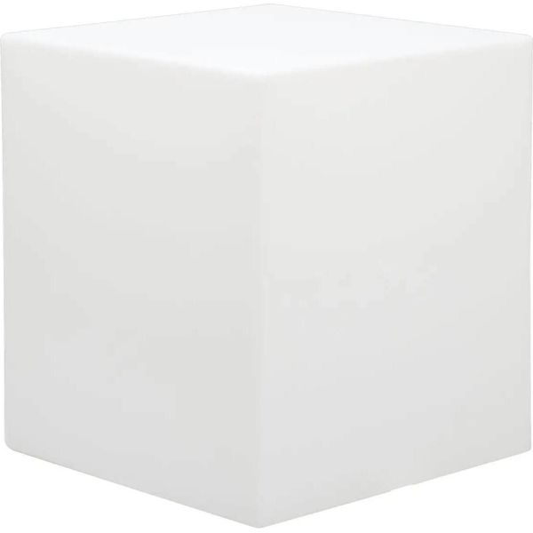 Milanihome.It - Cubo Luminoso Per Esterno Giardino Con Luce Bianca Cm 40 X 40 X 40 Hdi Colorebianco-image