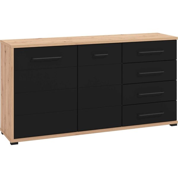 Madia Due Ante Quattro Cassetti Moderna Di Design Moderno Industrial Cm 161,5 X 40 X 84 H-image