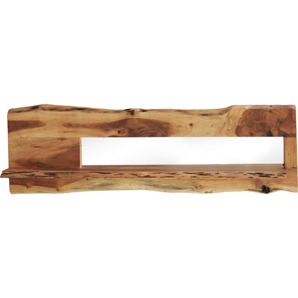 Milanihome.It - Mensola In Legno Massiccio Di Design Moderno Industrial Cm 120 X 22 X 38 Hdi Coloremarrone-image
