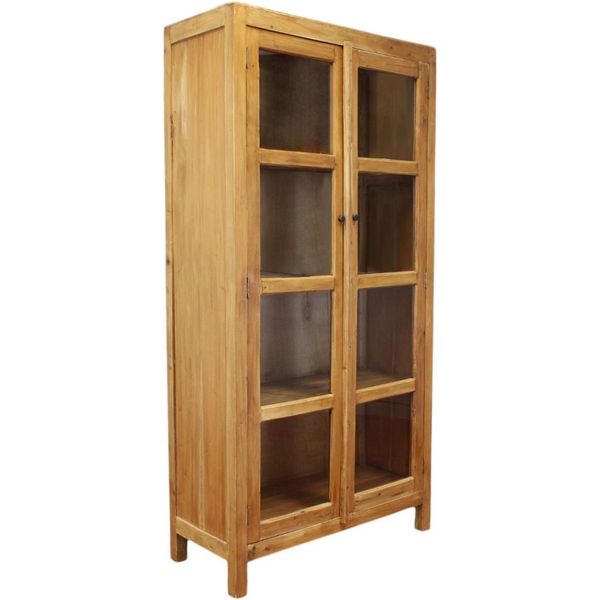 Milani Home - Mobile In Legno Di Mogano Cm 100 L X 42 P X 195 Hdi Coloremarrone-image